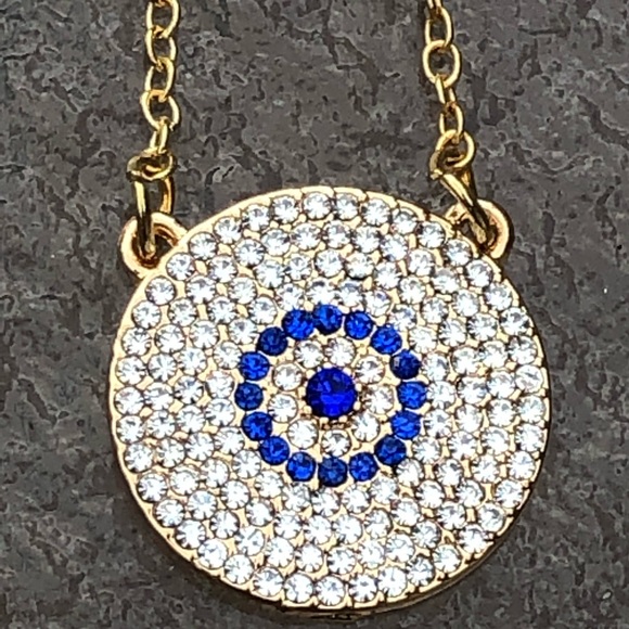 New Evil eye necklace bling good luck protection - Picture 3 of 6